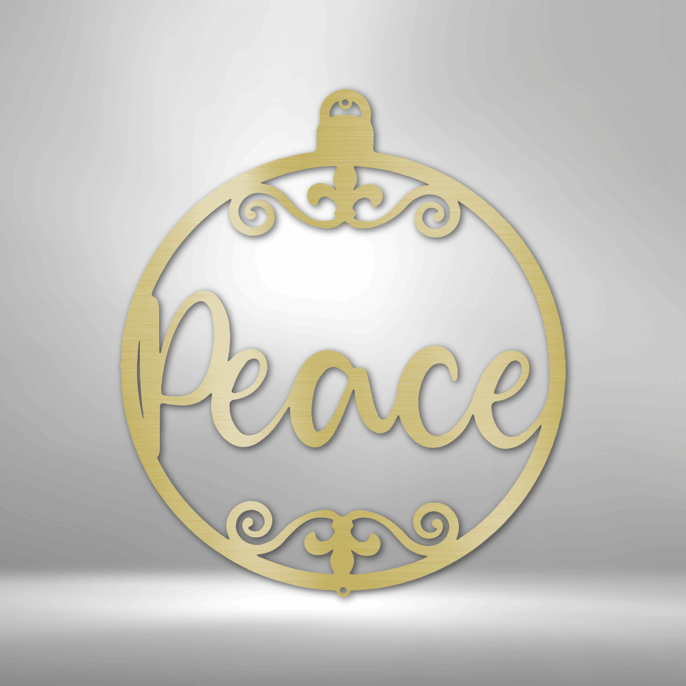 
                  
                    Peace Ornament - Steel Sign - Mach Crafts
                  
                