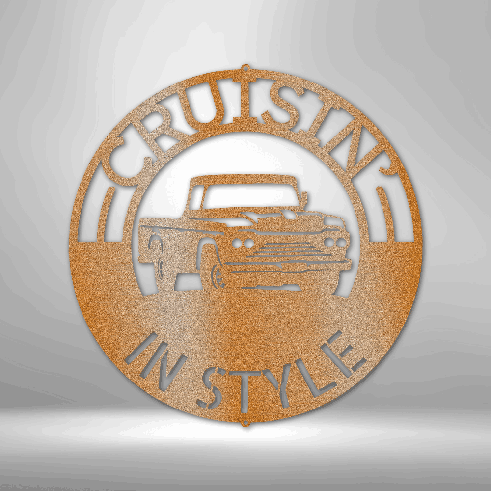 
                  
                    Classic Pickup Truck Monogram - Steel Sign - Mach Crafts
                  
                