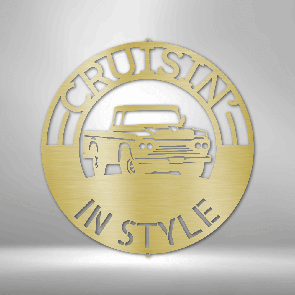 
                  
                    Classic Pickup Truck Monogram - Steel Sign - Mach Crafts
                  
                