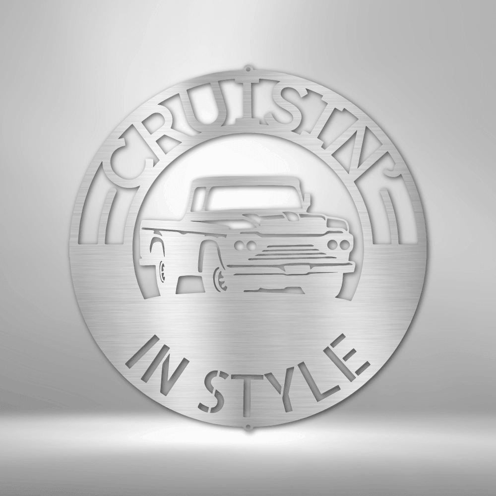 
                  
                    Classic Pickup Truck Monogram - Steel Sign - Mach Crafts
                  
                