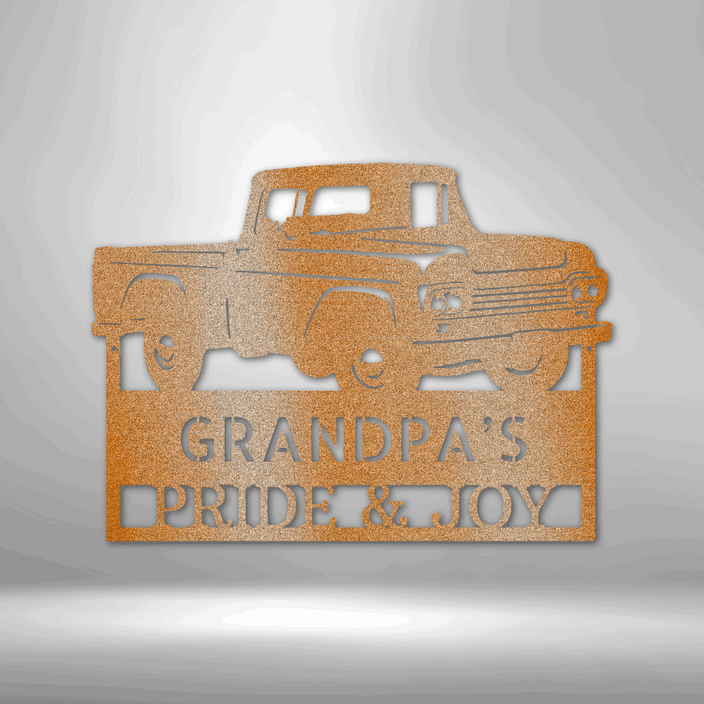 
                  
                    Grandpas Pickup Truck Monogram - Steel Sign - Mach Crafts
                  
                