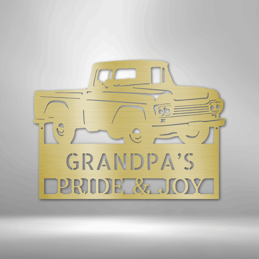 
                  
                    Grandpas Pickup Truck Monogram - Steel Sign - Mach Crafts
                  
                