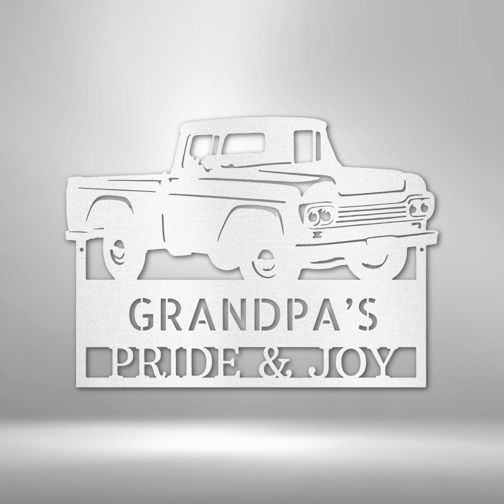 
                  
                    Grandpas Pickup Truck Monogram - Steel Sign - Mach Crafts
                  
                