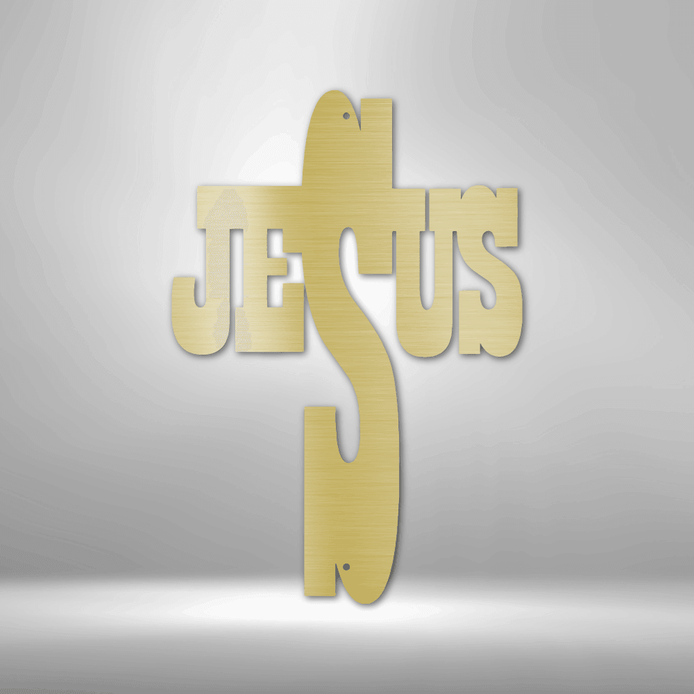 
                  
                    Jesus Cross - Steel Sign - Mach Crafts
                  
                