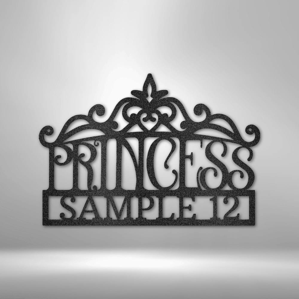 
                  
                    Princess Crown Monogram - Steel Sign - Mach Crafts
                  
                