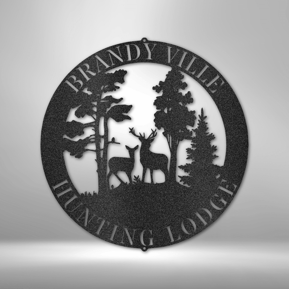 Deer Scene - Steel Sign - Mach Crafts