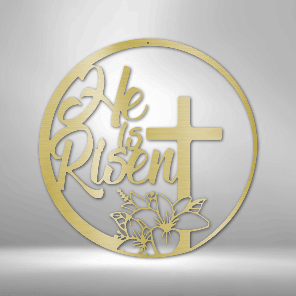 
                  
                    He is Risen - Steel Sign - Mach Crafts
                  
                