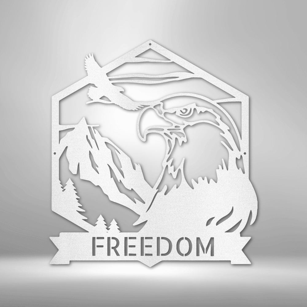 
                  
                    Bald Eagle Monogram - Steel Sign - Mach Crafts
                  
                