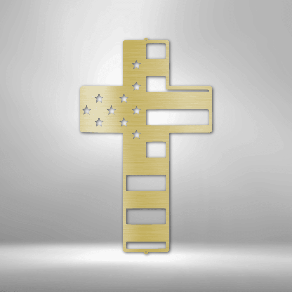 
                  
                    Flag Cross - Steel Sign - Mach Crafts
                  
                