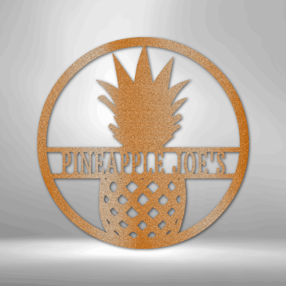 
                  
                    Pineapple Monogram - Steel Sign - Mach Crafts
                  
                