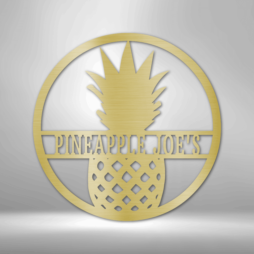 
                  
                    Pineapple Monogram - Steel Sign - Mach Crafts
                  
                