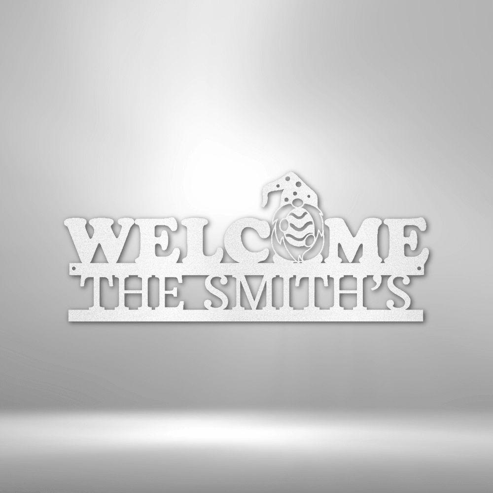 
                  
                    Welcome Gnome Monogram - Steel Sign - Mach Crafts
                  
                