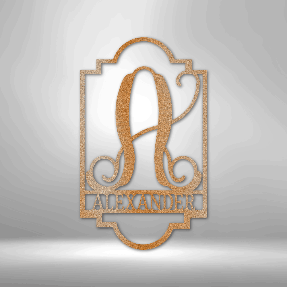 
                  
                    Regal Monogram - Steel Sign - Mach Crafts
                  
                