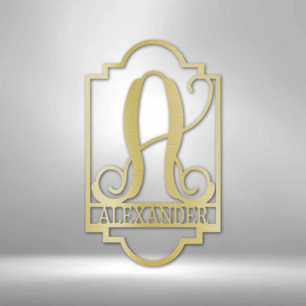 
                  
                    Regal Monogram - Steel Sign - Mach Crafts
                  
                