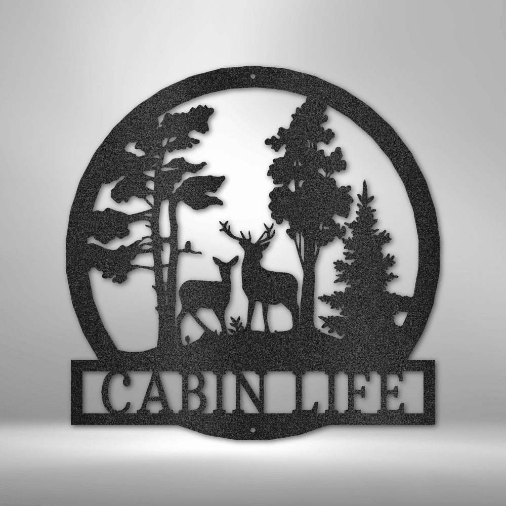 Deer in the Woods - Steel Sign - Mach Crafts