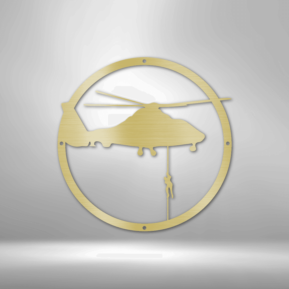 
                  
                    Helicopter Drop - Steel Sign - Mach Crafts
                  
                