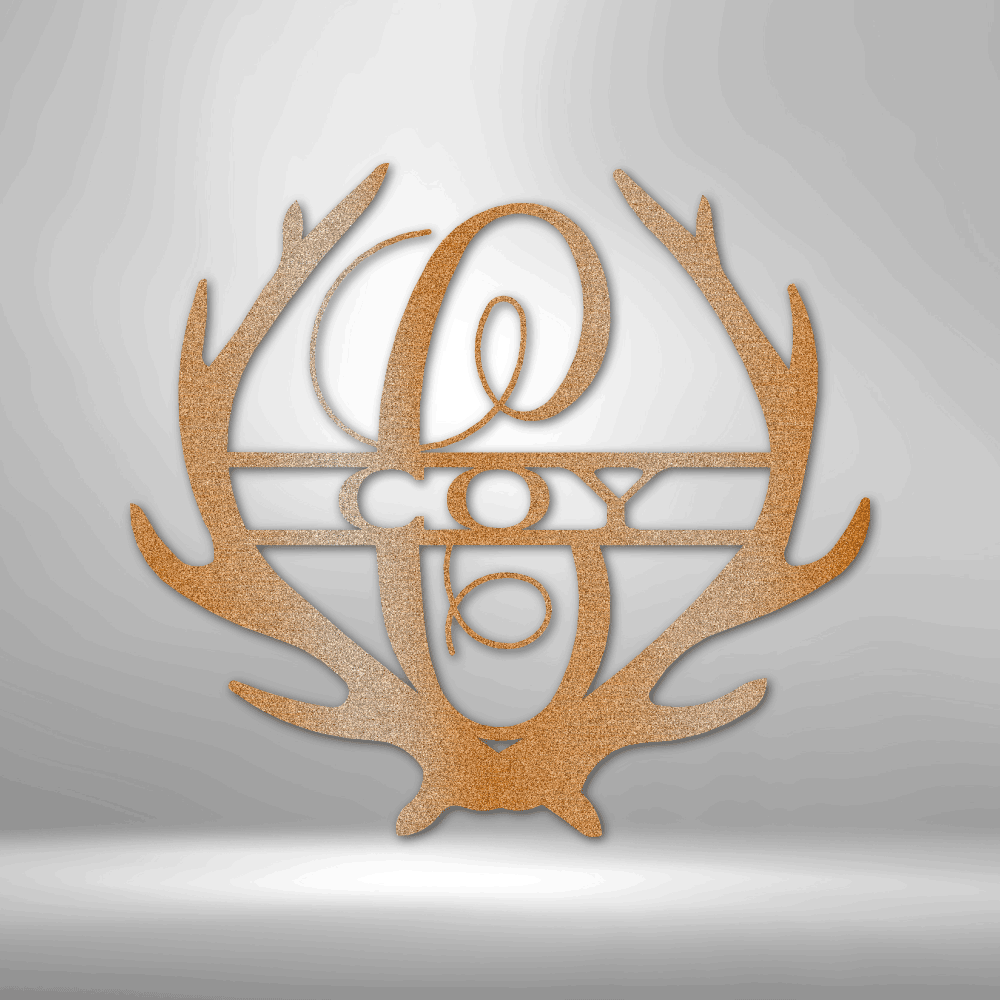 
                  
                    Antler Monogram - Steel Sign - Mach Crafts
                  
                