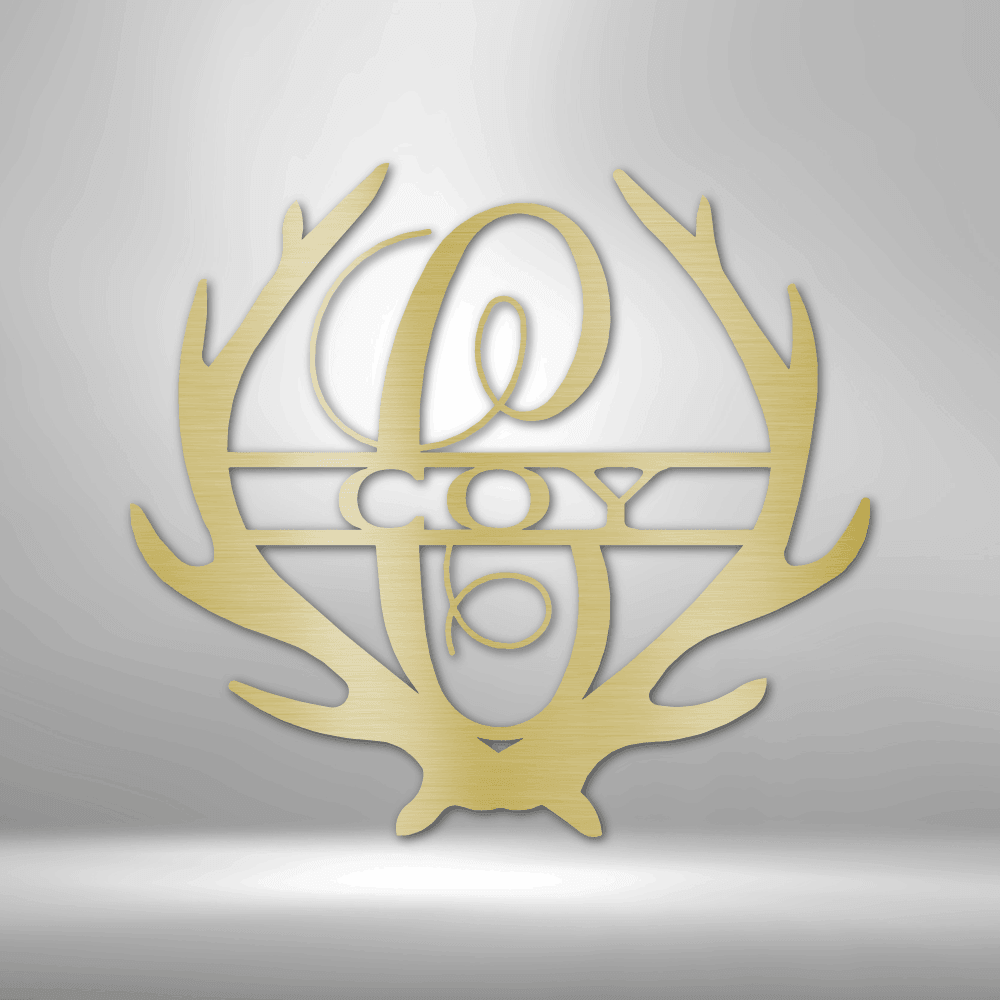 
                  
                    Antler Monogram - Steel Sign - Mach Crafts
                  
                