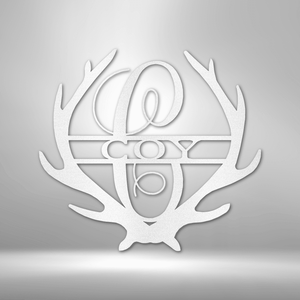 
                  
                    Antler Monogram - Steel Sign - Mach Crafts
                  
                