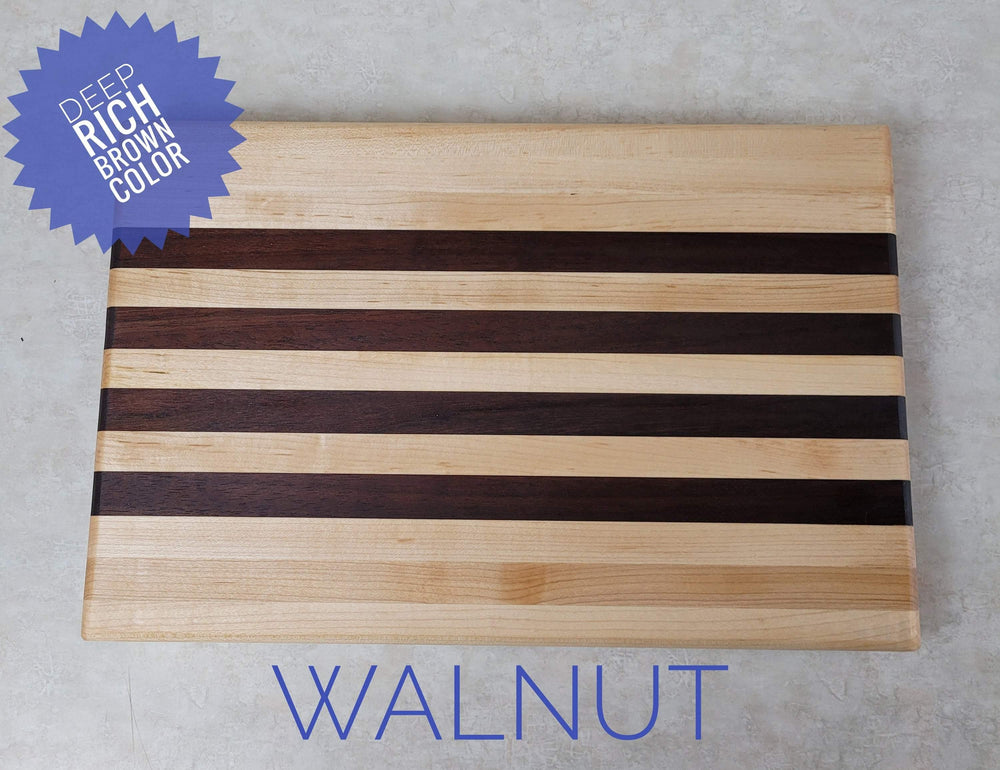 Striped Maple Monogram Hardwood Cutting Board – Mach Crafts